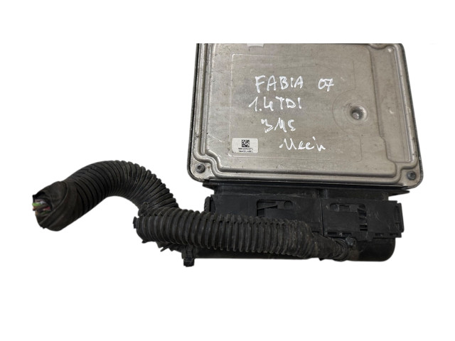 Блок управления двигателя 045906013B, 045906013E Skoda Fabia Mk2 (5J)