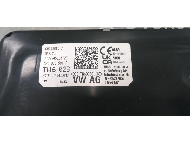 Подушка безопасности в сиденье 5H1880581F Volkswagen Golf VIII