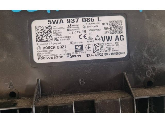 Блок комфорта 5WA937086L, F005V03232 Skoda Octavia Mk4