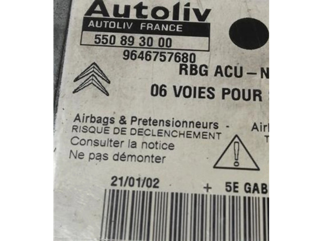 Блок подушек безопасности 9646757680, 9646757680   Citroen Saxo