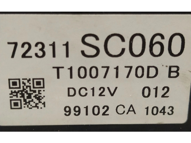 Блок управления климат-контролем 72311SC060, 99102   Subaru Forester SH