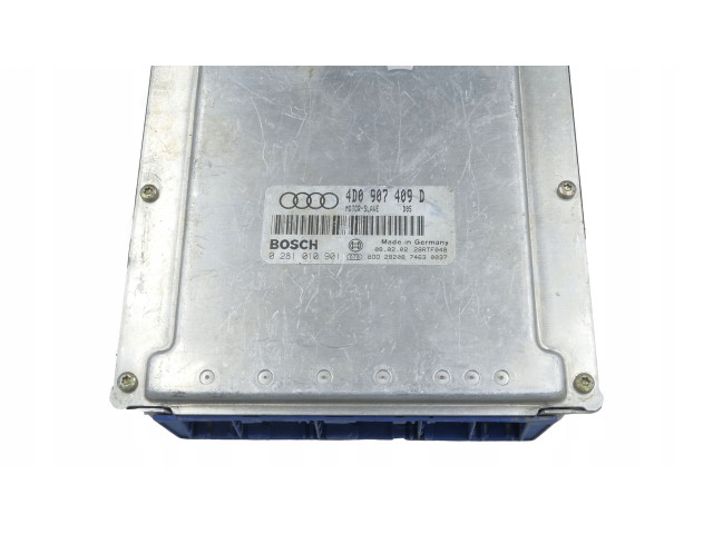 Блок управления двигателя 4D0907409D, 0281010901 Audi A8 S8 D2 4D