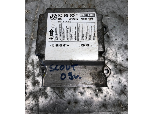 Блок подушек безопасности 1K0909605T Skoda Octavia Mk2 (1Z)