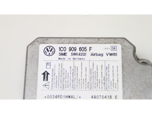 Блок подушек безопасности 1C0909605F   Skoda Fabia Mk2 (5J)