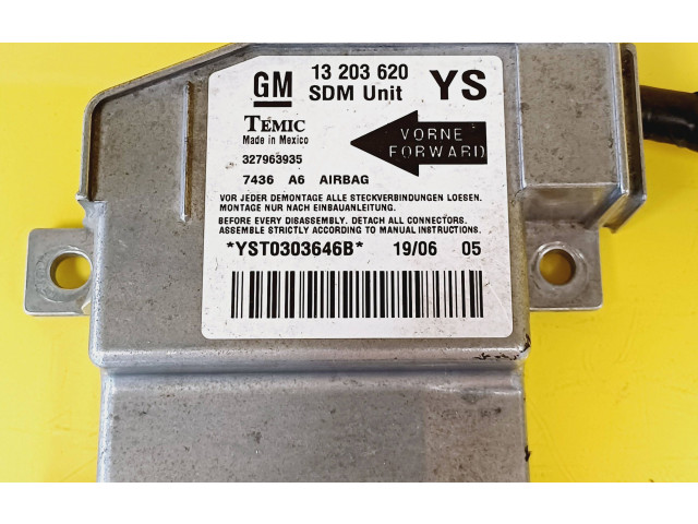 Блок подушек безопасности 13203620   Opel Meriva A