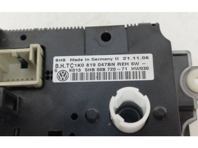 Блок управления климат-контролем 1K0819047BN, 5HB00872071 Volkswagen Caddy