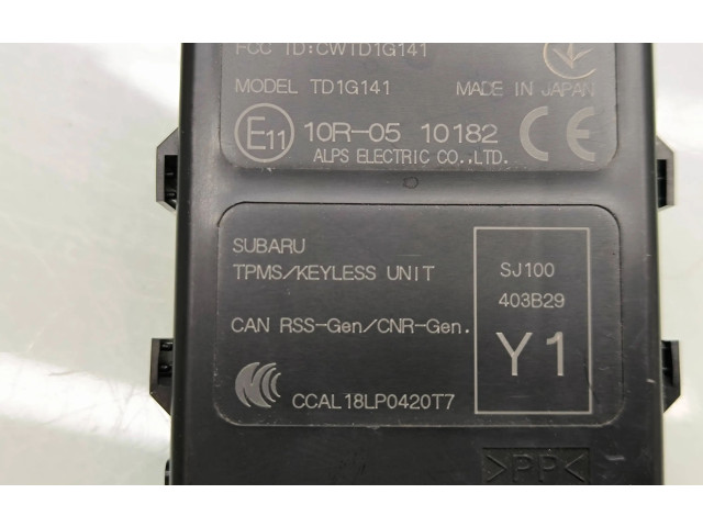 Блок управления TD1G141, 10R0510182   Subaru Forester SK