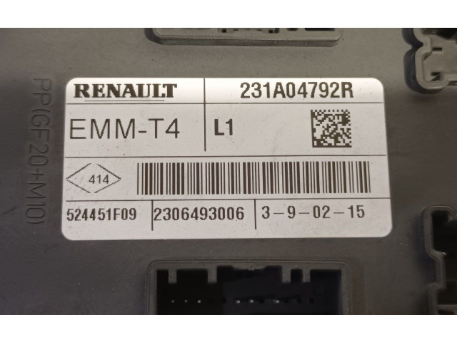 Блок комфорта 231A04792R   Renault Clio IV   