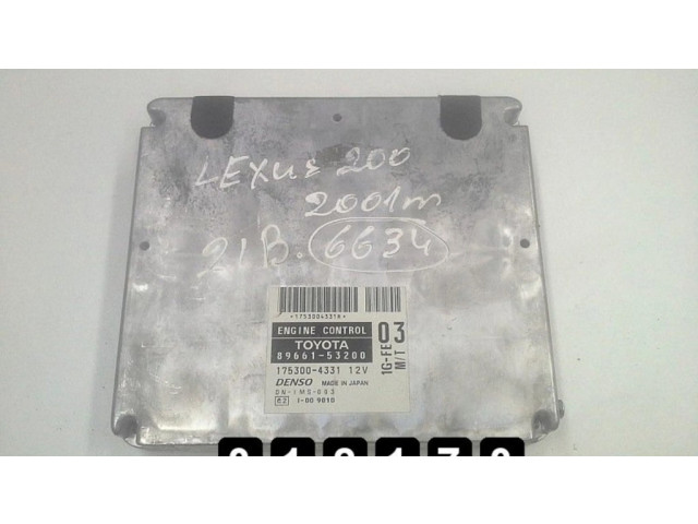 Блок управления двигателя 89661-53200   Lexus IS 200-300