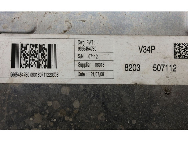 Блок управления двигателем Блок управления 9665454780 Fiat Qubo