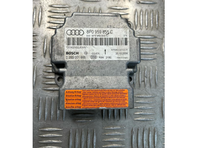 Блок подушек безопасности 8P0959655C, 0285001666 Audi A3 S3 8L