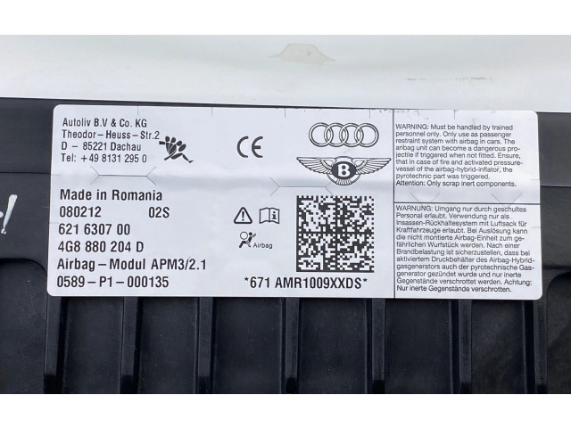 Подушка безопасности пассажира 4G8880204D, 621630700 Audi A7 S7 4G