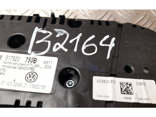 Панель приборов 517920750B, B2164   Volkswagen Golf Sportsvan       