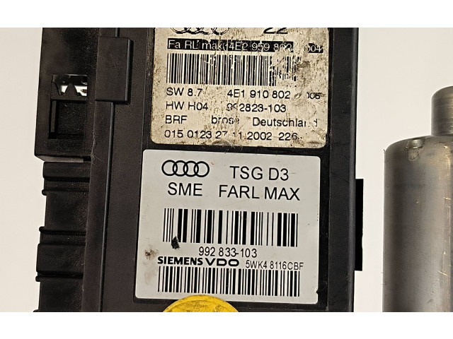 Передний двигатель механизма для подъема окон 4E1910802, 992823103 Audi A8 S8 D3 4E