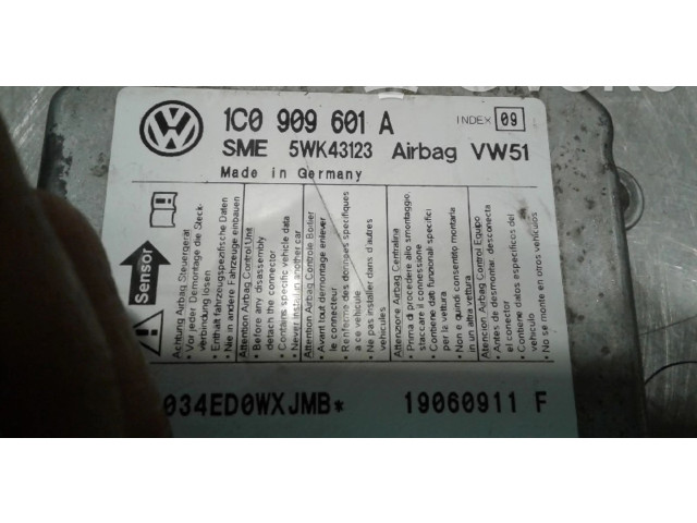 Блок подушек безопасности 1C0909601A, 1C0909601A   Skoda Fabia Mk1 (6Y)