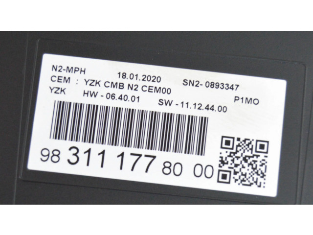 Přístrojová deska Opel Crossland X 2020 769167680U, 9831117780