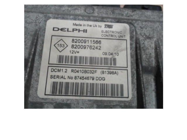 Блок управления двигателя 8200976242, 8200976242   Renault Twingo II