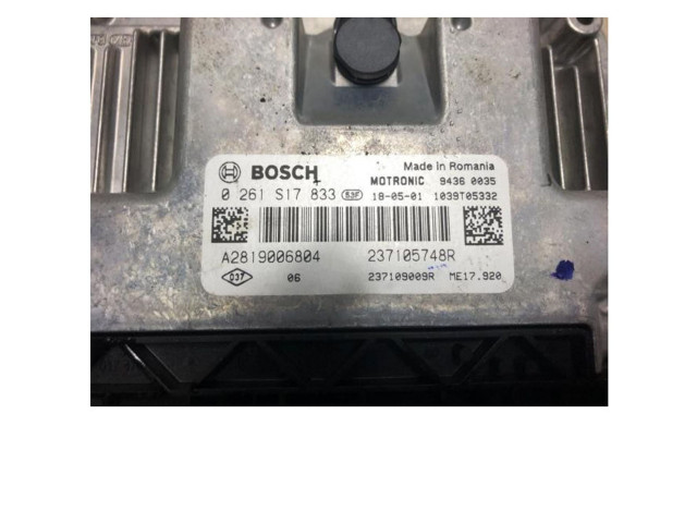 Блок управления двигателя 237109010R, 237109010R Renault Twingo III