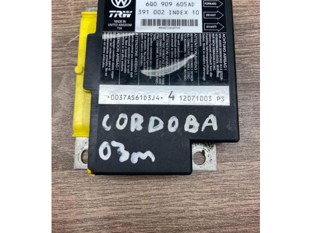 Блок подушек безопасности 6Q0909605AD, 391002   Seat Ibiza III (6L)