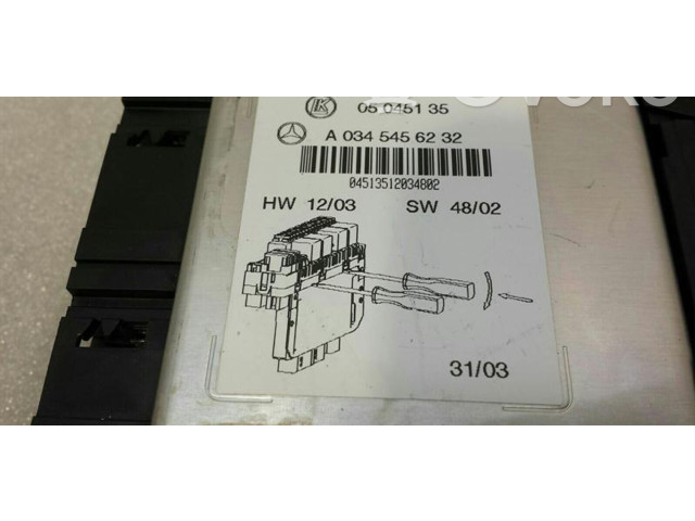 Блок предохранителей A0345456232 Mercedes-Benz SL R230