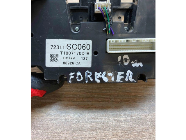 Блок управления климат-контролем 72311SC060   Subaru Forester SH