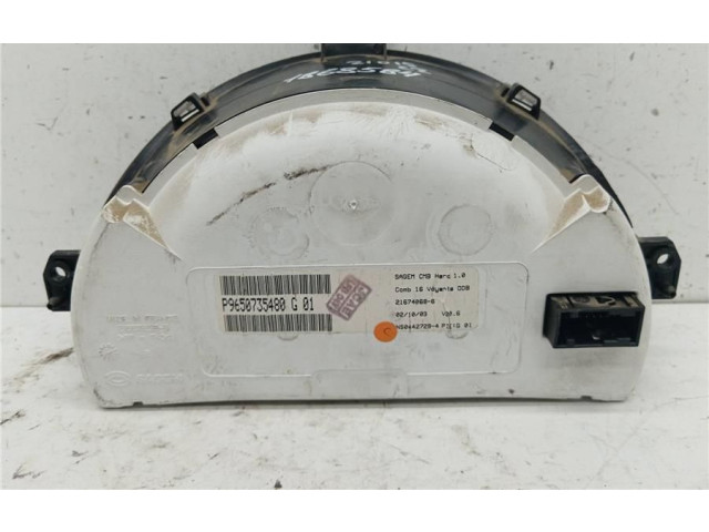 Панель приборов P9650735480G, 0090059 Citroen C2
