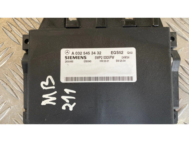 Блок управления коробкой передач A0325453432, 2630485   Mercedes-Benz E W211