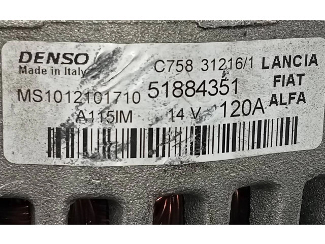 Генератор 51884351, MS101210710   Jeep Renegade 1.6     