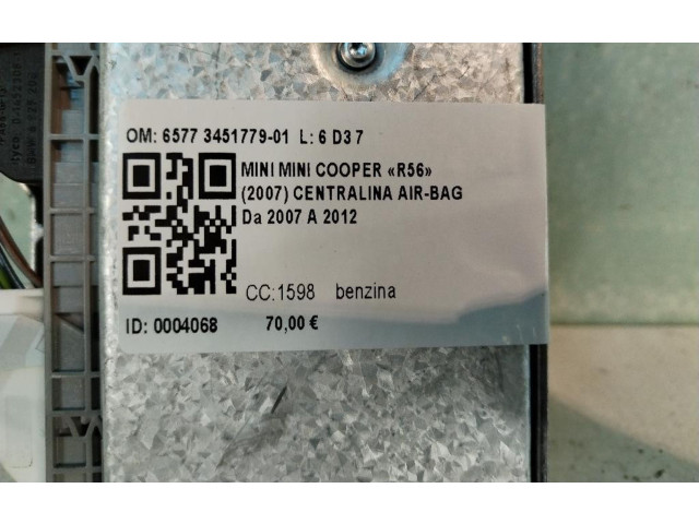 Блок подушек безопасности 65773451779-01, 65773451779-01   Mini One - Cooper Coupe R56