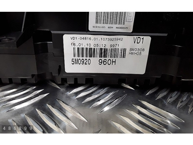 Панель приборов 5M0920960H Volkswagen Golf Plus