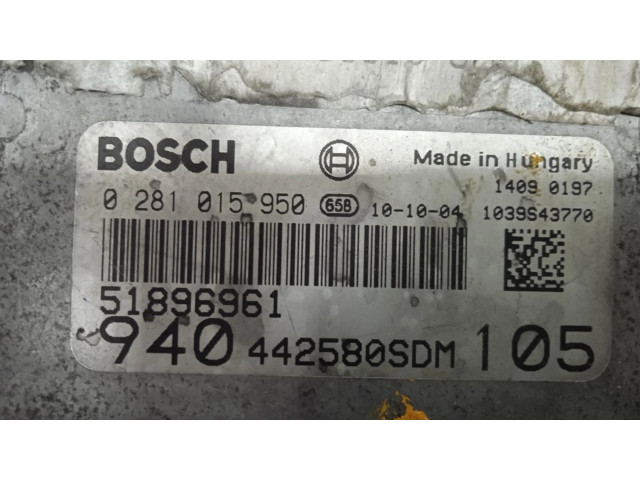 Řídící jednotka 0281015950 Alfa Romeo Giulietta 2010