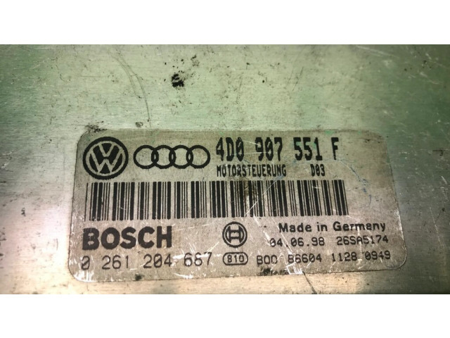 Řídící jednotka 4D0907551F, 0261204687 Audi A4 S4 B5 8D 1996