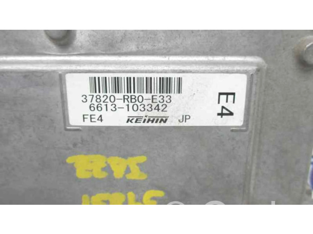 Блок управления двигателем Блок управления 37820RB0E33   Honda Jazz