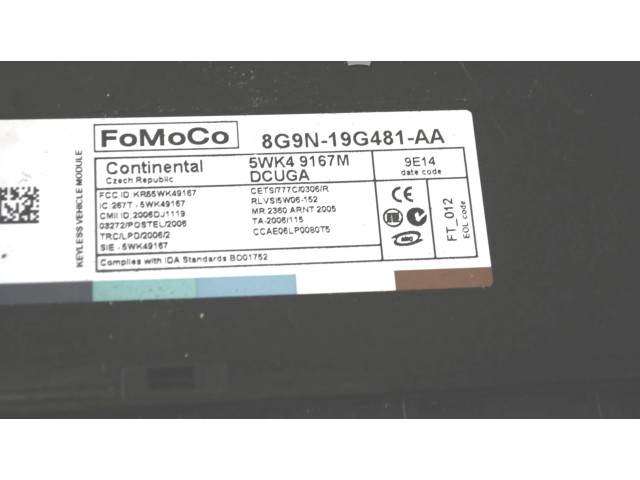 Блок комфорта 8G9N19G481AA   Jaguar XF X250   