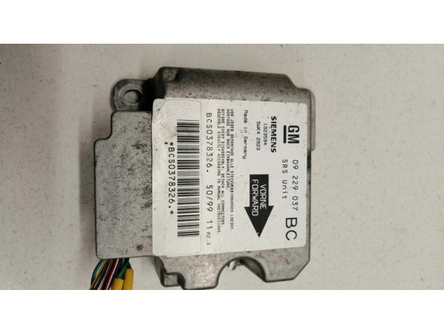 Блок подушек безопасности 09229037 Opel Vectra B