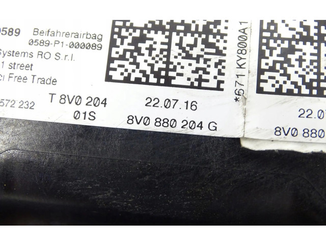 Подушка безопасности пассажира 8V0880204G Audi A3 S3 8V