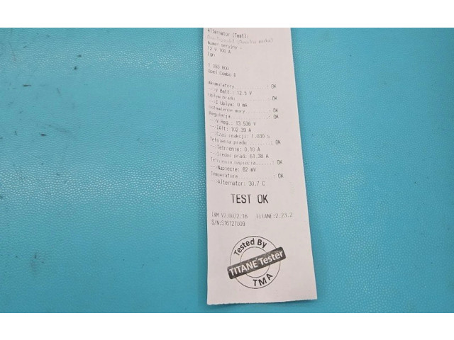 Генератор 51854901, IMPRK1393800 Opel Combo D