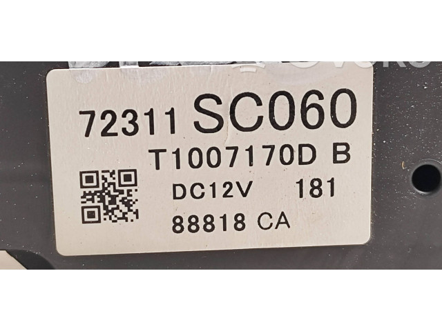 Блок управления климат-контролем 72311SC060, 88818CA   Subaru Forester SH