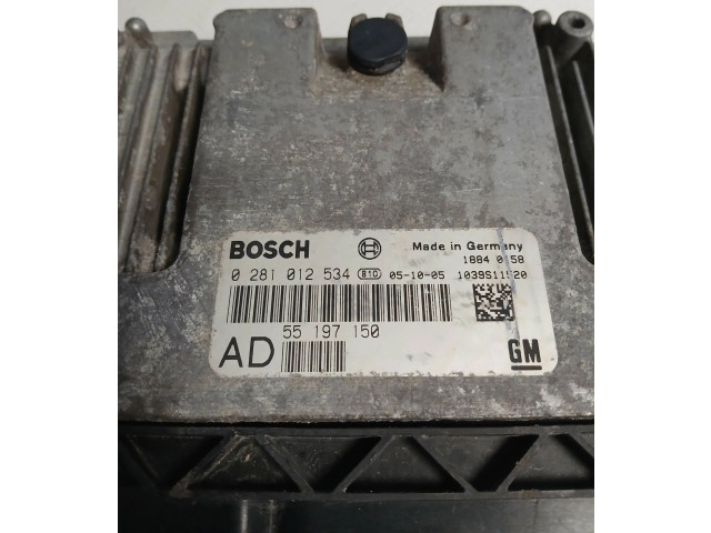 Řídící jednotka 55197150, 0281012534 Opel Vectra C 2006