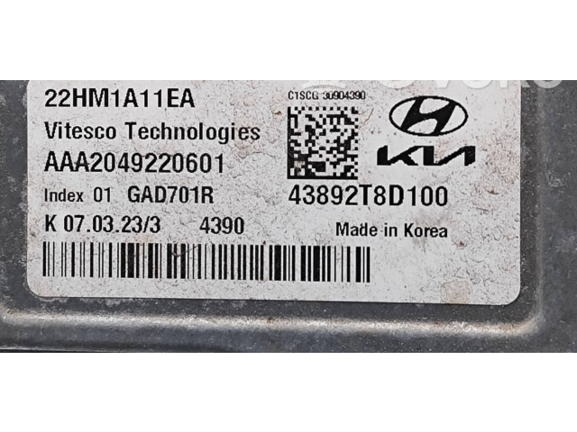 Блок управления коробки передач 43892T8D100, GAD701R   Hyundai Bayon