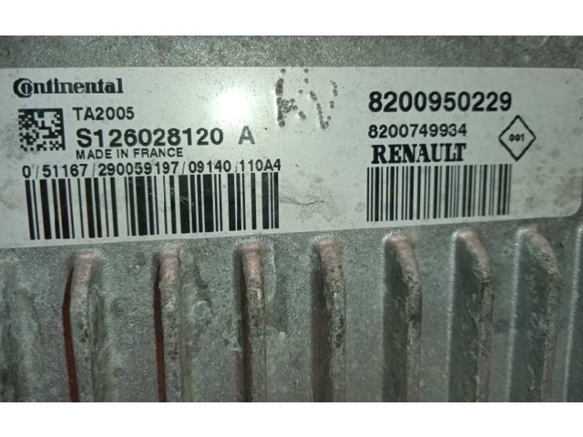 Блок управления коробкой передач 8200950229, S126028120A   Renault Clio III