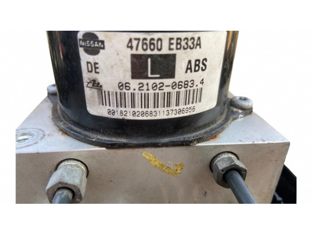 Блок АБС 47660EB33A, 06210206834 Nissan Navara D40 2004-2015 года