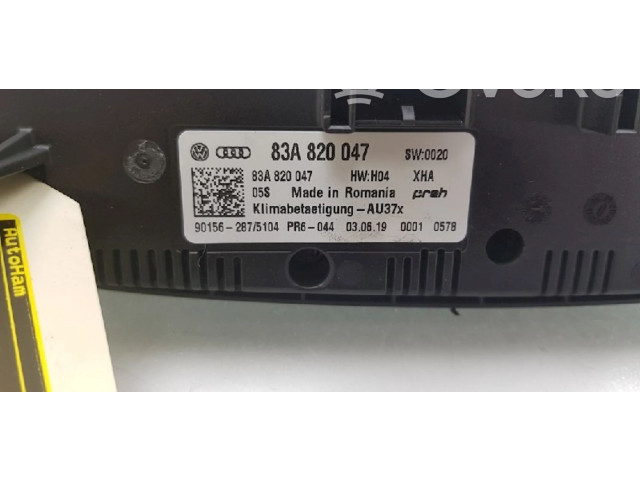 Блок управления климат-контролем 83A820047, 83A820047   Audi A1