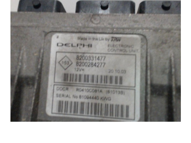 Řídící jednotka 7700115161, 7700115161   Renault Clio II 2003