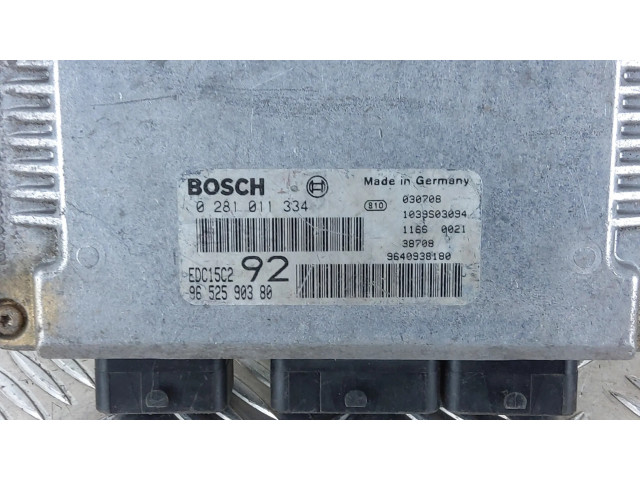 Блок управления двигателя 0281011334, 9640938180   Citroen C8