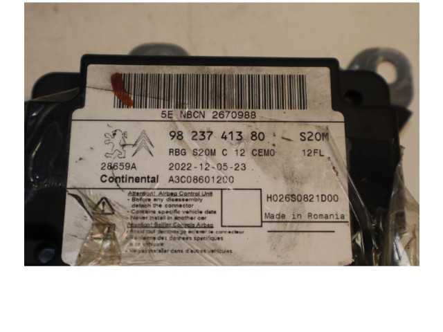 Блок подушек безопасности 9823741380 Peugeot Partner III