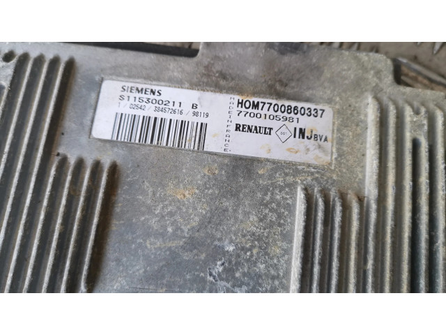 Řídící jednotka 7700860337, 7700105981 Renault Megane I 1999