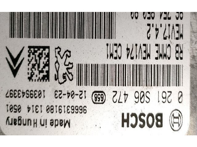 Řídící jednotka 1606644880, 1606644880 Citroen Berlingo 2012