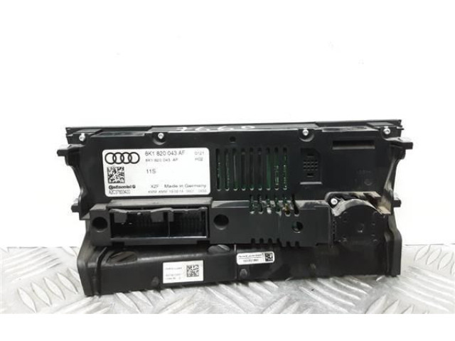 Блок управления климат-контролем 8K0820043AF, 8K0820043AF   Audi A5 Sportback 8TA