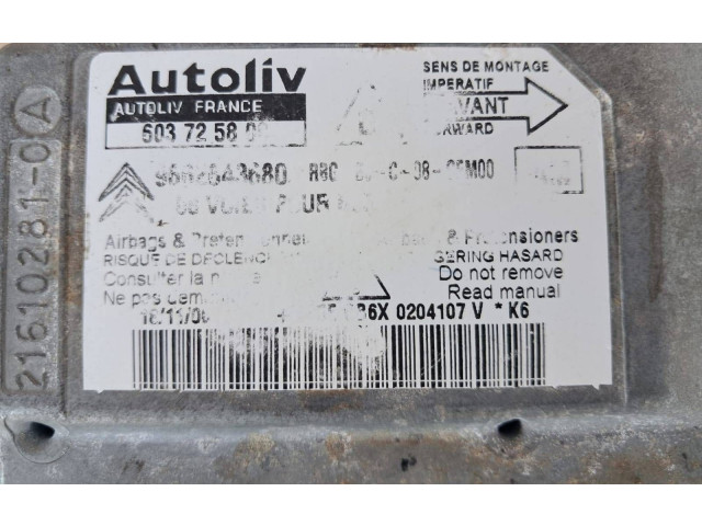 Блок подушек безопасности 603725800, 9662643680   Citroen C4 I